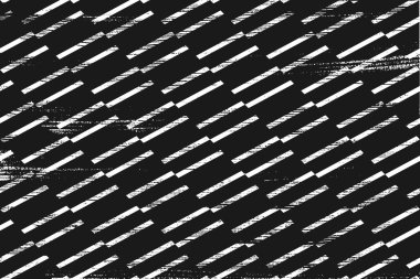Geometrik çizgili Grunge deseni. Yatay siyah beyaz arkaplan.