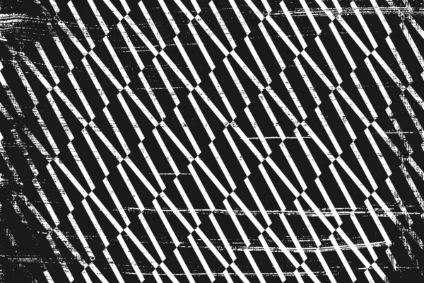 Geometrik Çizgili Grunge Deseni Yatay Siyah Beyaz Arkaplan — Stok Vektör