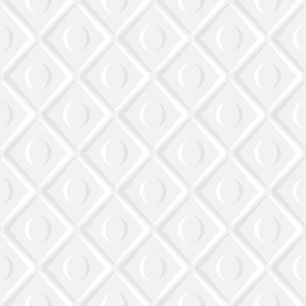 柔软质感的无缝隙3D图案 白色单色背景 — 图库矢量图片