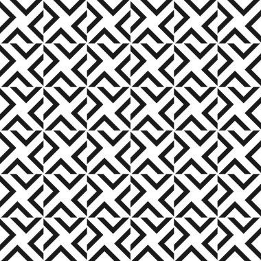 Çapraz elementli kusursuz soyut geometrik desen 
