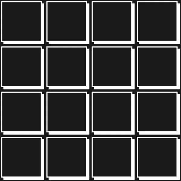 Naadloos Geometrisch Patroon Met Vierkante Tegels — Stockvector