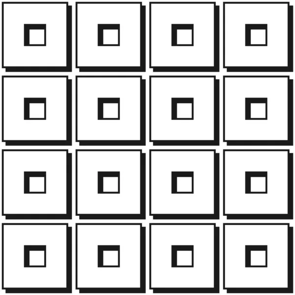 Bezproblemowy Geometryczny Wzór Kwadratowymi Płytkami — Wektor stockowy