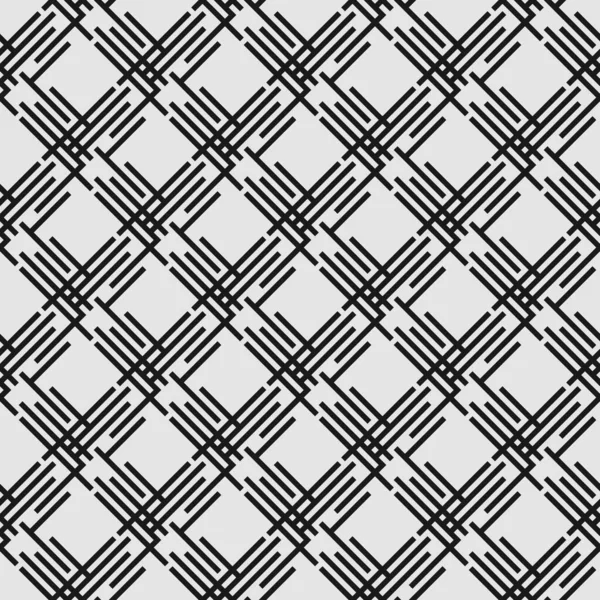 Seamless Weave Pattern Elements Geometric Stripes — Stock Vector