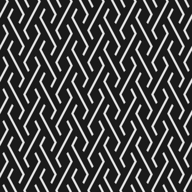 Zigzag elementleriyle kusursuz geometrik dokuma deseni