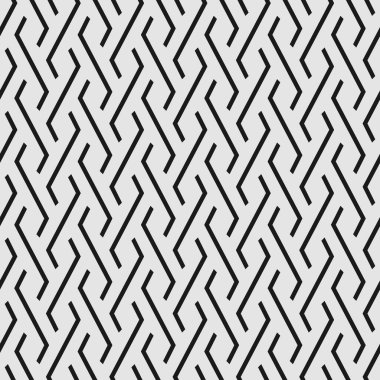 Zigzag elementleriyle kusursuz geometrik dokuma deseni