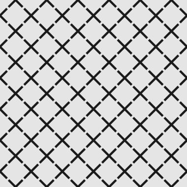 Çapraz elementli kusursuz geometrik ızgara deseni