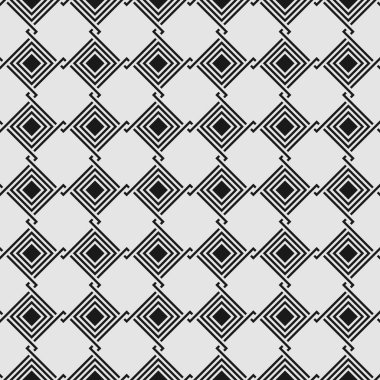 Kusursuz soyut geometrik fayans deseni. Örgü ve eşkenar dörtgen elementleriyle.