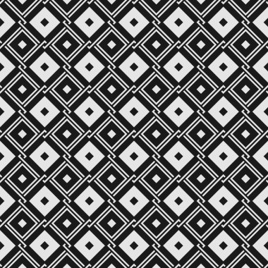 Kusursuz soyut geometrik fayans deseni. Örgü ve eşkenar dörtgen elementleriyle.