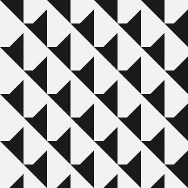 İzometrik elementlerle kusursuz soyut geometrik desen