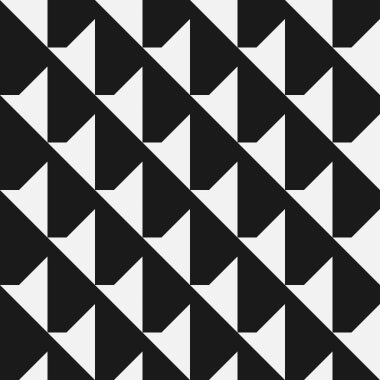 İzometrik elementlerle kusursuz soyut geometrik desen