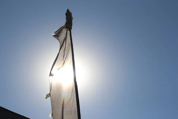 Prayer Flags Blowing Wind Himalayas — Stock Photo, Image