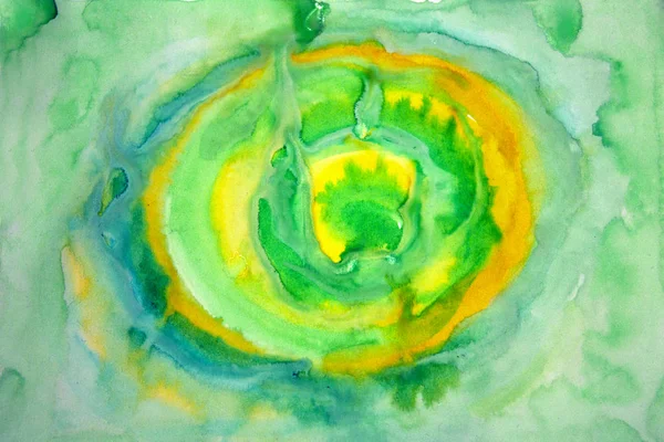 Sarı ve yeşil renk soyut sulu boya lekesi. Kağıt üzerinde renk bulanıklık. Soyutlama yeşil tonlarında hafif bir arka plan üzerinde. Kağıt üzerinde tasarım öğesi. Kaydırma. Hediye kağıt için arka plan, desen. 