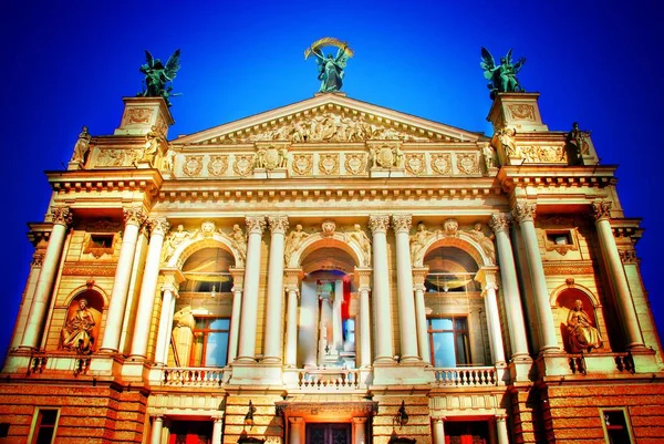 Travel Western Ukraine City Lviv Lviv Opera House Historic Center — Stock Photo, Image