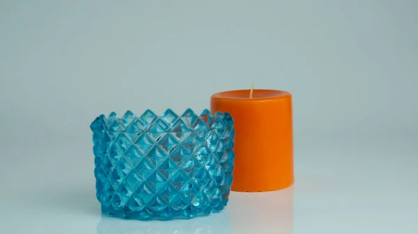 Süslü ve zemin yansıtmalı Mavi Kristal Meyve Kasesi 