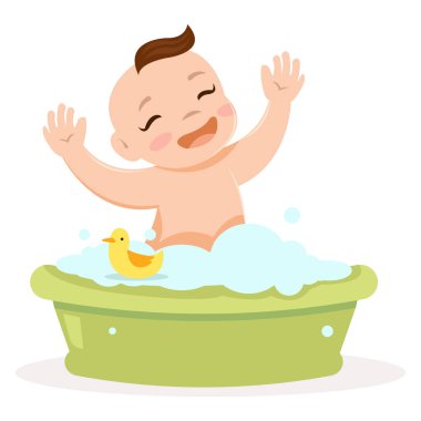 Duş bebek çocuklar kümesi