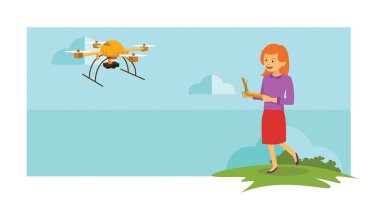 Drone oynayan insanlar kümesi