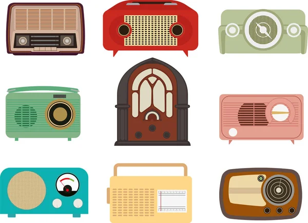 Vintage radyo kümesi 