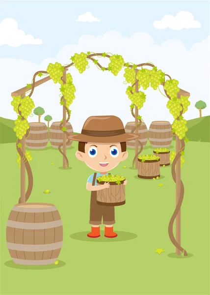 Farmer Garden — Stock Vector