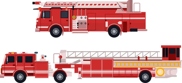 Camión Bomberos Vector Plano Gráficos Vectoriales