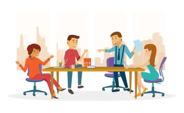 Bir takım toplama için A tartışma ofiste