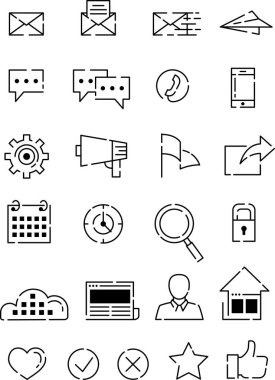 Birçok türü ile App simgesi