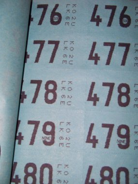 Bir açılan çekiliş bilet kitap