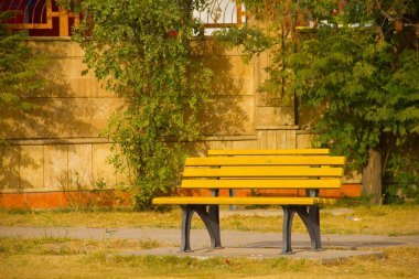 Erbil, Irak Kürdistan bir park bankında