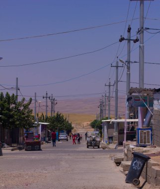 Darashakran mülteci kampında Erbil, Irak Kürdistan
