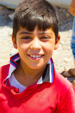 Darashakran mülteci kampı Erbil, Irak Kürdistan çocukta Suriye mülteci