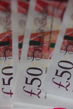 İngiliz elli Pound notlar portre
