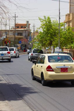 Erbil, Irak Kürdistan trafikte kremi takside