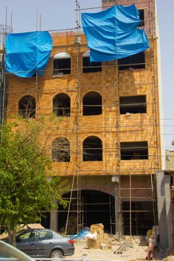 Irak Kürdistan bir bina inşaat sitesinde