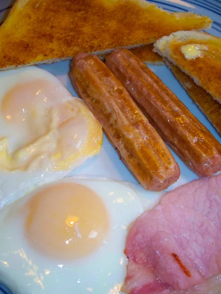 Ein Plattiertes Englisches Frühstück — Stockfoto