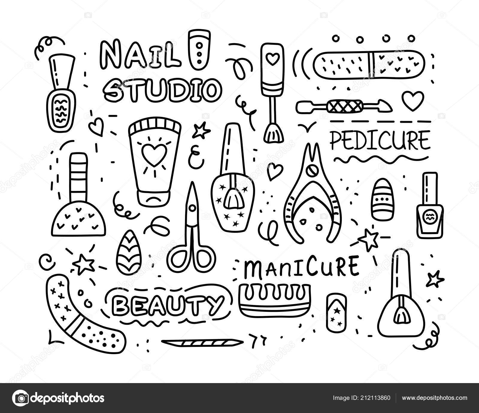 Vector Logotype Design for Nail Salon, Studio, Bar, Spa, Boutique. Nail Art  Labels with Sample Text Stock Vector - Illustration of cosmetics, makeup:  176514638