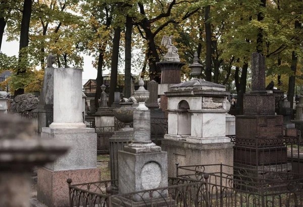 圣彼得堡亚历山大 涅夫斯基 拉夫拉的18世纪墓地 历史墓地和古墓 — 图库照片