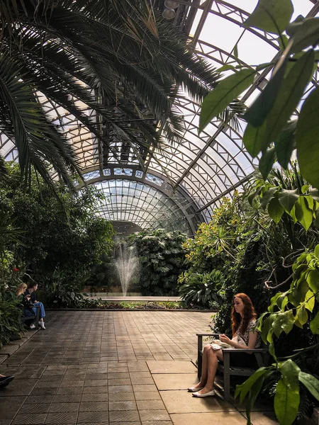 Petersburg Russia May 2020 Large Hall Plants Orangery Tauride Garden — Stock Photo, Image