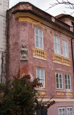 Prag, Çek Cumhuriyeti - 10 Mart 2020 Prag 'daki Vysehrad eski binası