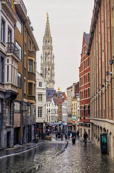 Antwerpen Belgien Juni 2020 Liebfrauenkathedrale Schöne Historische Fassaden Und Alte — Stockfoto