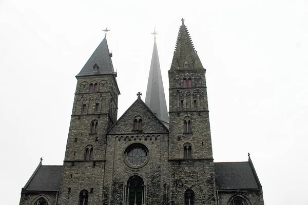 Gante Bélgica Junio 2020 Iglesia Santiago Hermosas Fachadas Históricas Antiguos — Foto de Stock