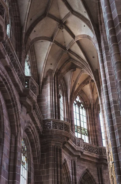 Nuremberg Alemania Julio 2020 Iglesia San Sebaldo Interior Gótico Grandes — Foto de Stock