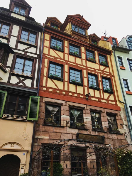 德国纽伦堡 2020年7月10日 德国中世纪风格的鹅卵石街道和老房子 — 图库照片