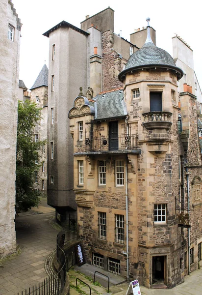 Edinburgh Skotsko Srpna 2020 Pohled Kamenné Budovy Historickém Centru Města — Stock fotografie