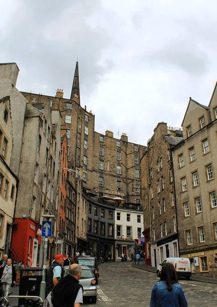 Edimburgo Scozia Agosto 2020 Veduta Degli Edifici Pietra Nel Centro — Foto Stock