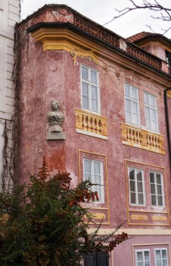 Prag, Çek Cumhuriyeti - 10 Mart 2020 Prag 'daki Vysehrad eski binası