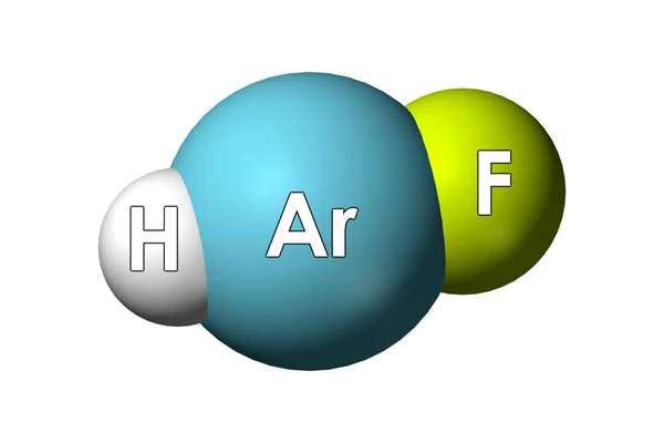 Noble gas compound molecule, — Stock Photo, Image