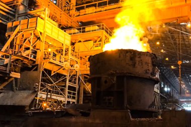 metal üretim tesisi.