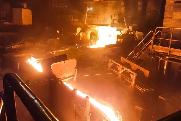 Impianto per la produzione di metallo . — Foto Stock