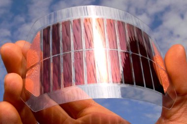 Flexible solar cells from ruthenium. clipart
