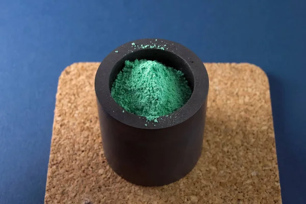 Copper green powder. — Stock Photo, Image