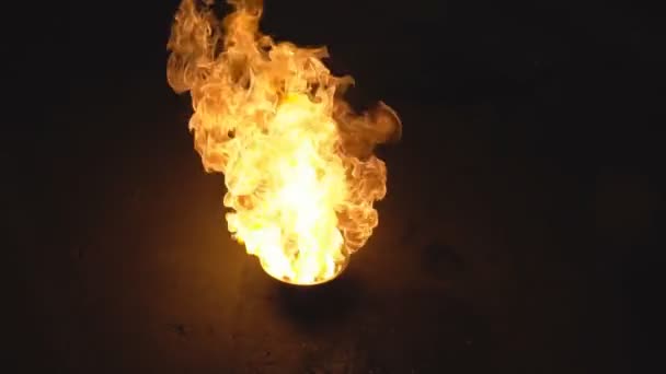 Combustion Substance Admixture Liquid Oxygen Increased Oxygen Burning — Stock Video